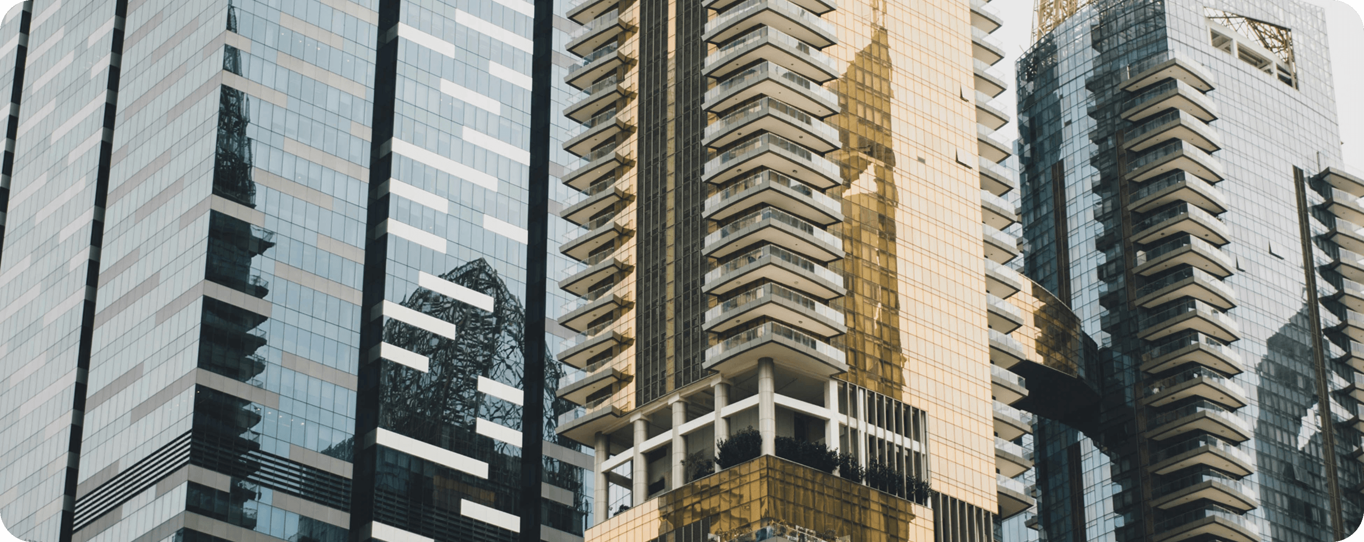 Modern buildings representing business growth